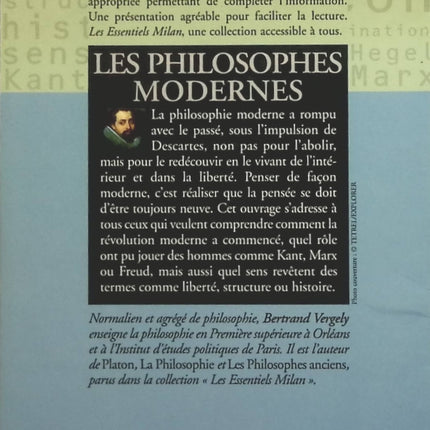 Les philosophes modernes - Bertrand Vergely - livre