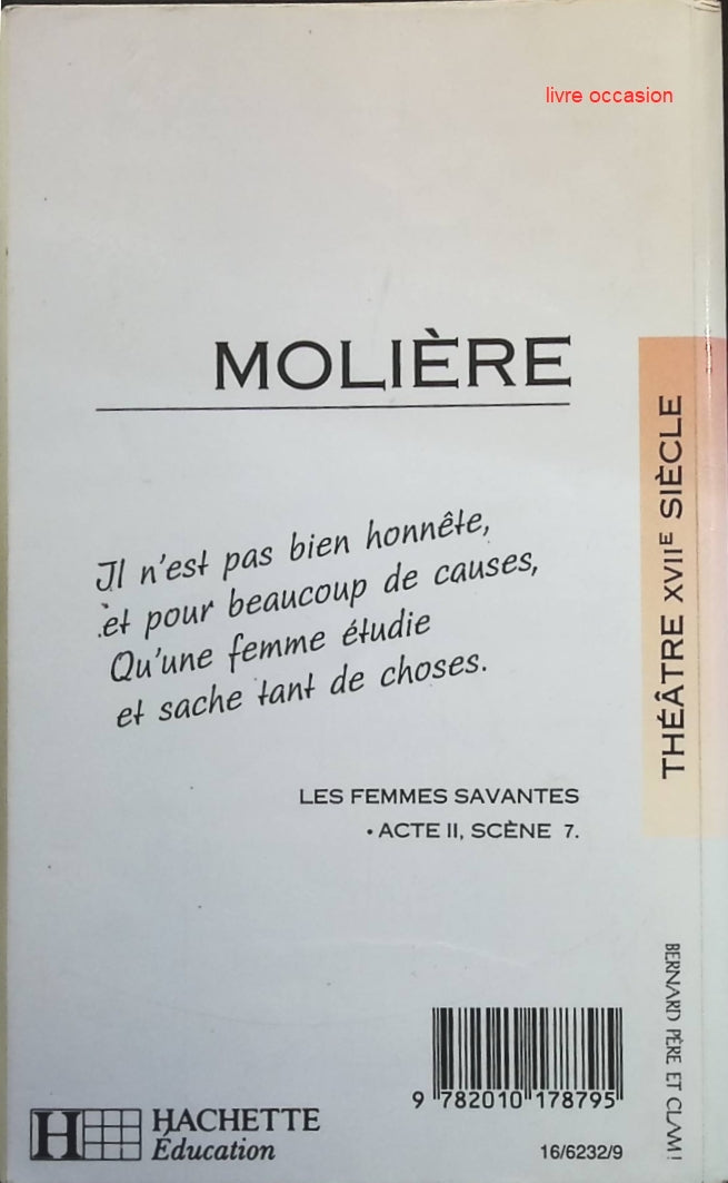 Les Femmes savantes - Molière - livre
