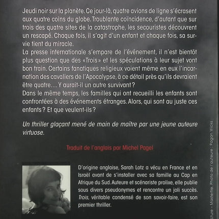 Trois - Sarah Lotz - livre