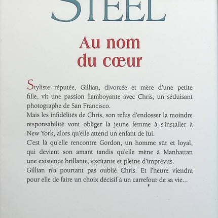 Au nom du coeur - Danielle Steel - livre