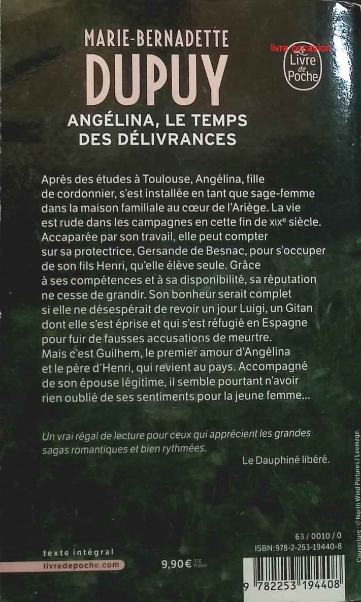 Angélina, tome 2 : Le temps des délivrances - Marie-Bernadette Dupuy - Livre