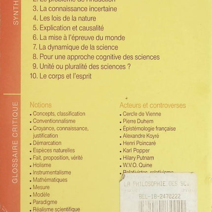 La philosophie des sciences au XXe siècle - Anouk Barberousse Max Kistler Pascal Ludwig - Livre