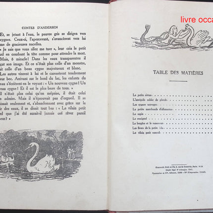Contes d'Andersen - Adaptation de Marguerite Reynier - Illustrations de Pierre Noury - Livre