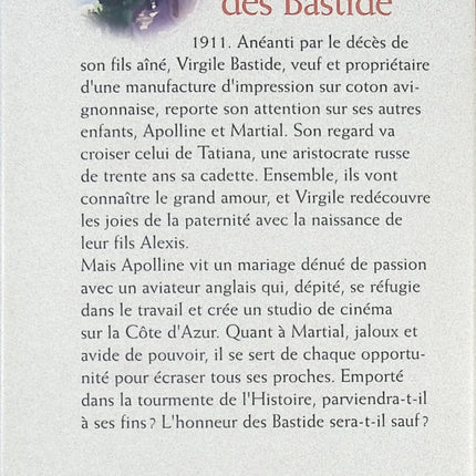 L'honneur des Bastide - Frédérick d' Onaglia - Livre