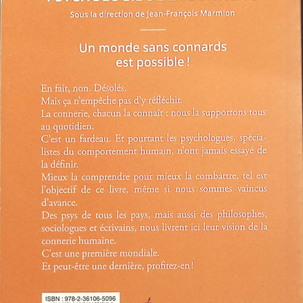 Psychologie de la connerie - Jean-François Marmion - livre