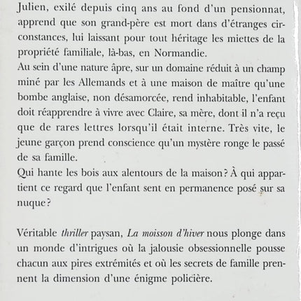 La moisson d'hiver - Serge Brussolo - Livre