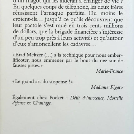 Les millionnaires - Brad Meltzer - livre
