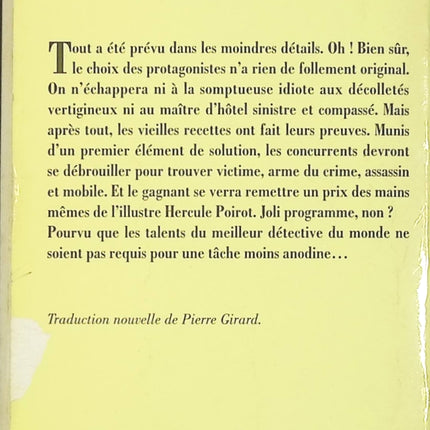 Poirot joue le jeu - Agatha Christie - livre