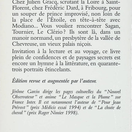 Littérature vagabonde - Jérôme Garcin - livre