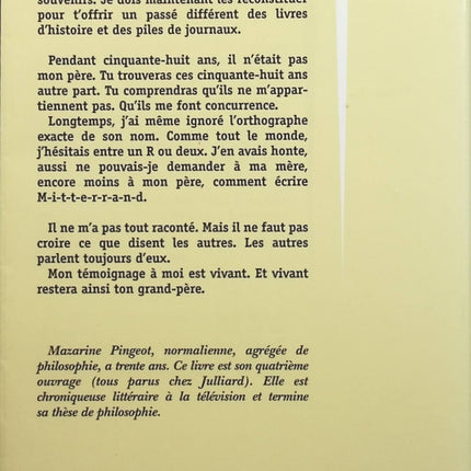Bouche cousue - Mazarine M. Pingeot - livre