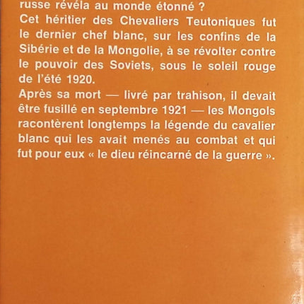 Ungern le Baron fou - Jean Mabire - Livre