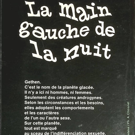 La Main gauche de la nuit - Ursula K Le Guin - livre