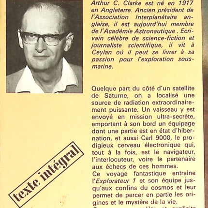 2001 l'odyssée de l'espace - Arthur C. CLARKE - livre