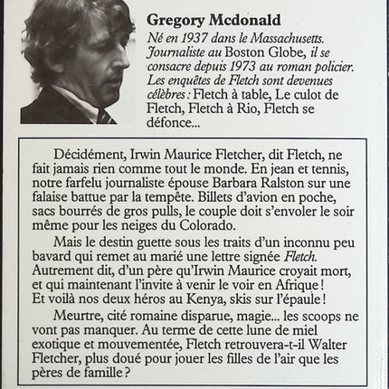 Fletch père et fils - Gregory Mcdonald - Livre