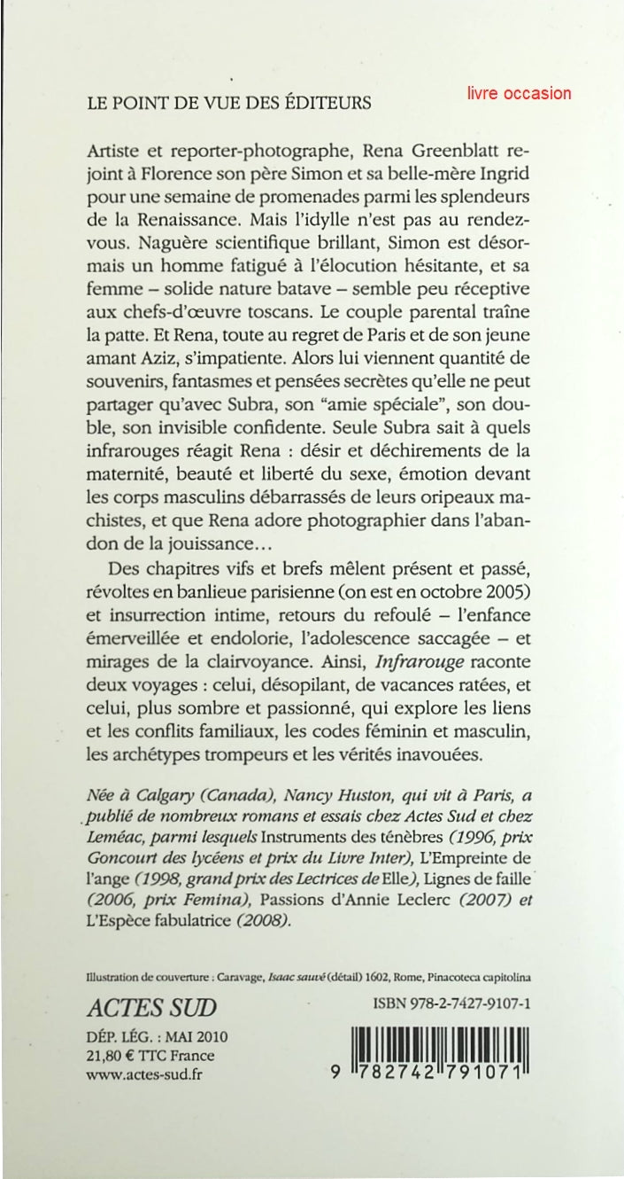 Infrarouge - Nancy Huston - Livre