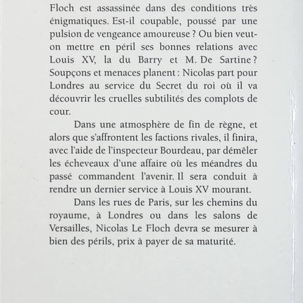 L’Affaire Nicolas Le Floch – Jean-François Parot, enquête policière historique dans le Paris du XVIIIe siècle - Livre