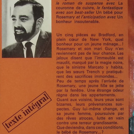 Un bébé pour Rosemary - Ira Levin - Livre