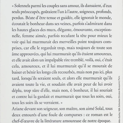 Belle du Seigneur - Albert Cohen - Livre