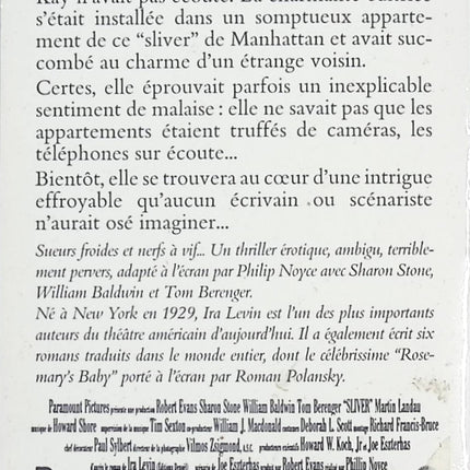 Sliver - Ira Levin - Livre