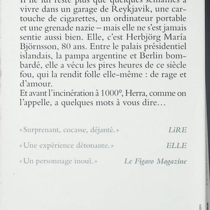La femme à 1000° - Hallgrimur Helgason - livre