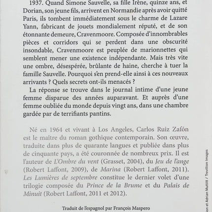Les lumières de septembre – roman fantastique et mystérieux de Carlos Ruiz Zafón suspense jeunesse envoûtant - livre
