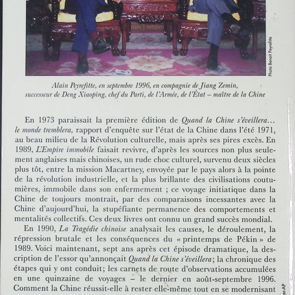 La Chine s'est éveillée - Alain Peyrefitte - Livre