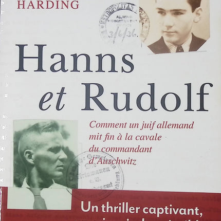 Hanns et Rudolf - Thomas Harding - Livre
