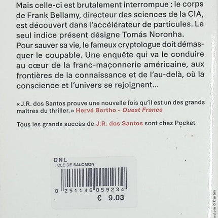 La clé de Salomon - José Rodrigues dos Santos - livre