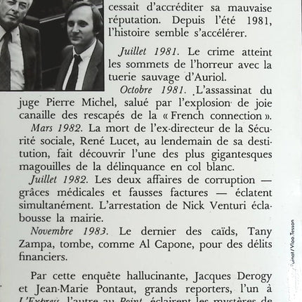 Enquête sur les mystères de Marseille - PONTAUT Jean-Marie DEROGY Jacques - Livre