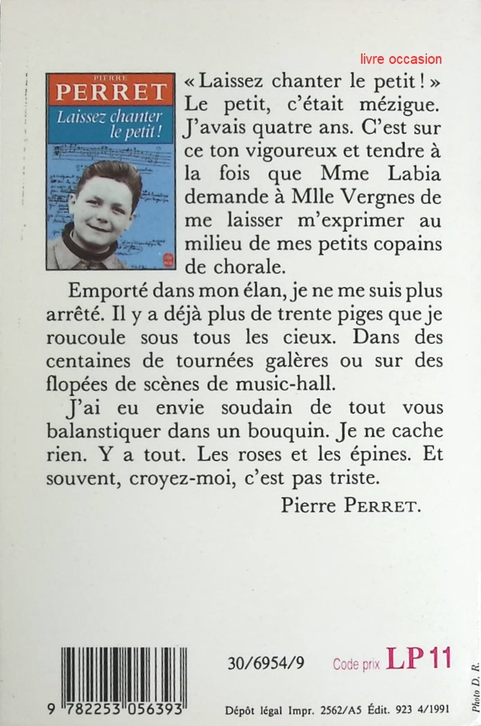 Laissez chanter le petit ! - Pierre Perret - Livre