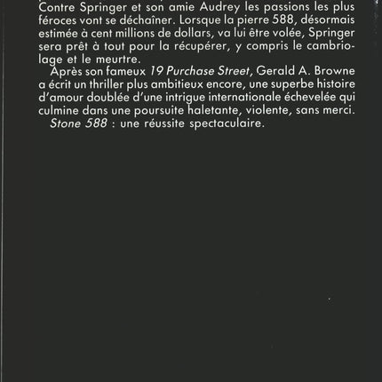 Stone 588 - Gerald A. Browne - livre