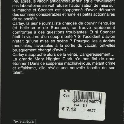Une seconde chance - Mary Higgins Clark - Livre