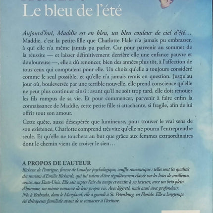 Le bleu de l’été – Emilie Richards – roman sentimental et romance d’été occasion pas cher - Livre