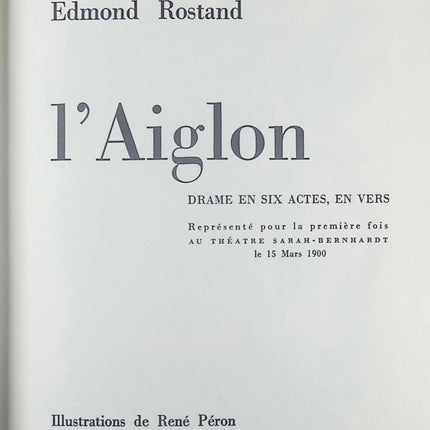 L'Aiglon - Edmond Rostand - Livre