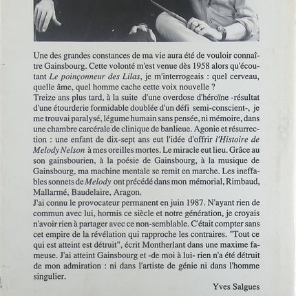 Gainsbourg ou la provocation permanente - Yves Salgues - Livre
