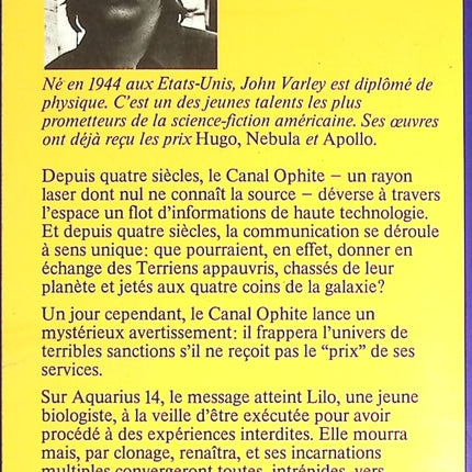 Le Canal Ophite - John Varley - livre