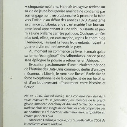 American Darling - Russell Banks - Livre