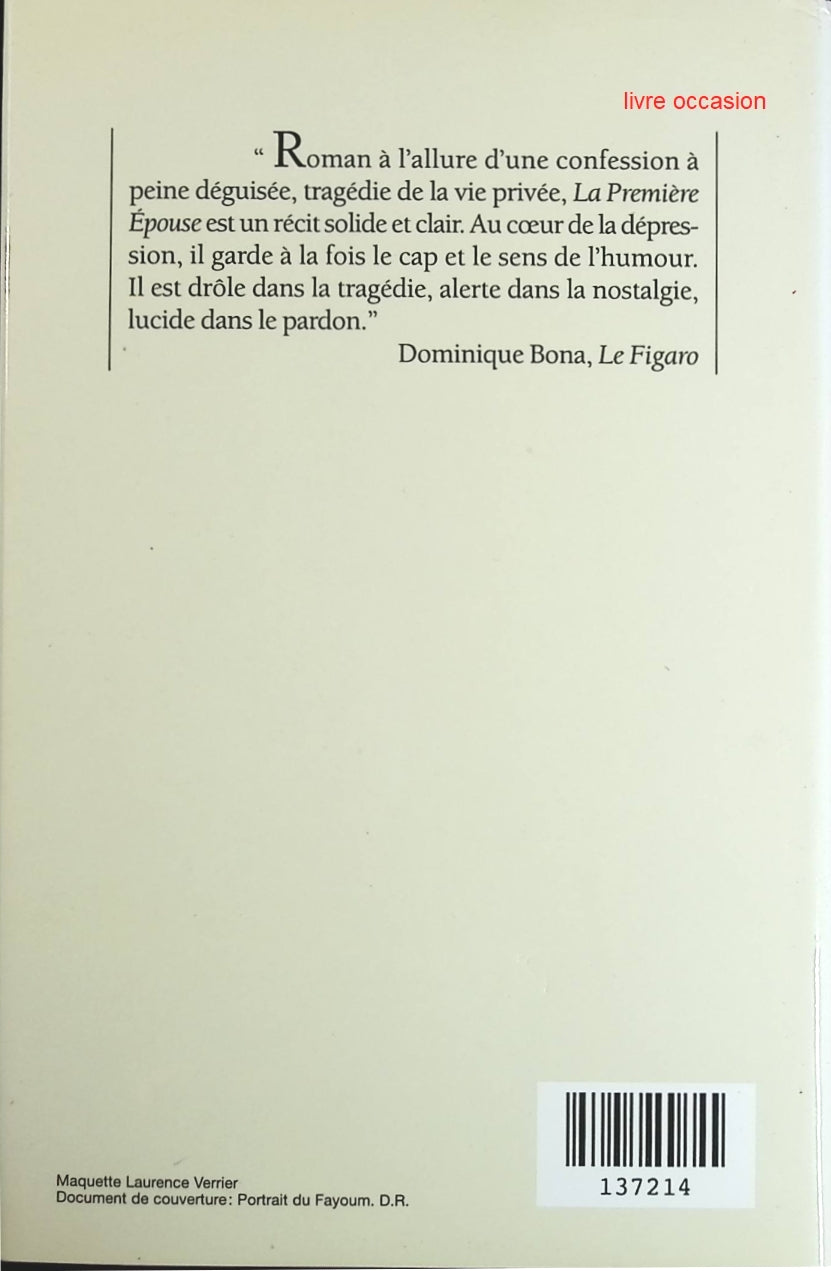 La première épouse - Françoise Chandernagor - Livre