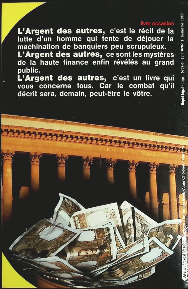 L'argent des autres - Nancy Markham - Livre