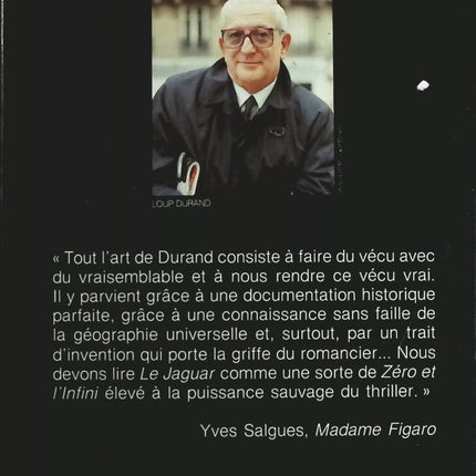 Le jaguar - Loup Durand - Livre