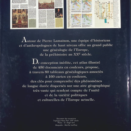 Atlas de la civilisation occidentale - Généalogie de l'Europe - Pierre Lamaison - Livre