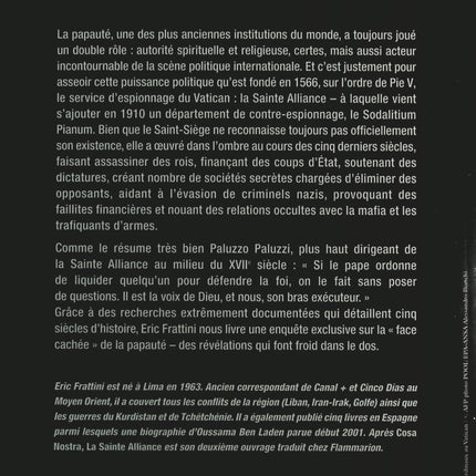 La sainte alliance : Histoire des services secrets du Vatican - Eric Frattini - Livre