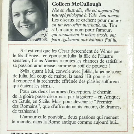 Les maîtres de Rome - tome 1 - L'amour et le pouvoir - Colleen McCullough - livre