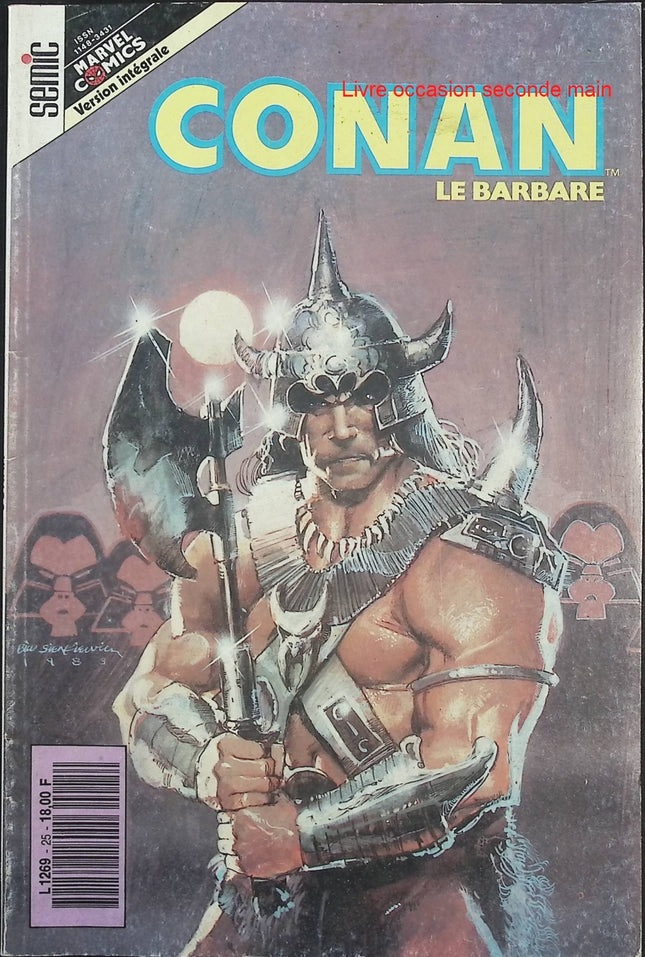 Conan Le Barbare N°25 – Marvel Comics Semic – Comics Conan vintage d’occasion - Livre BD