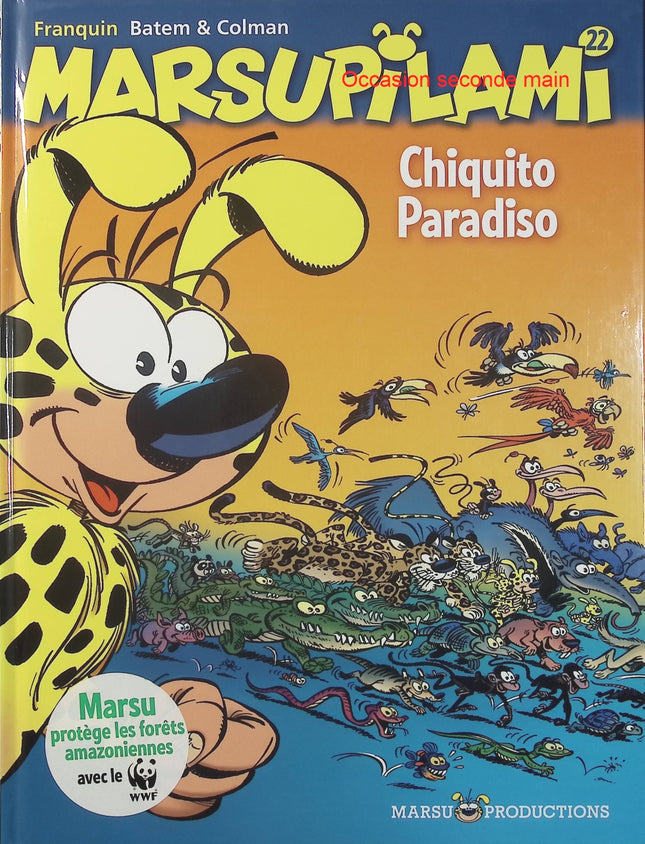 Marsupilami Tome 22 – Colman, Batem, Franquin – BD jeunesse, humour, aventure et jungle - Livre BD