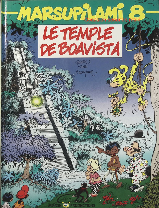 Marsupilami Tome 8 – Le Temple de Boavista – Franquin, Batem, Yann – BD jeunesse, humour et aventure - Livre BD