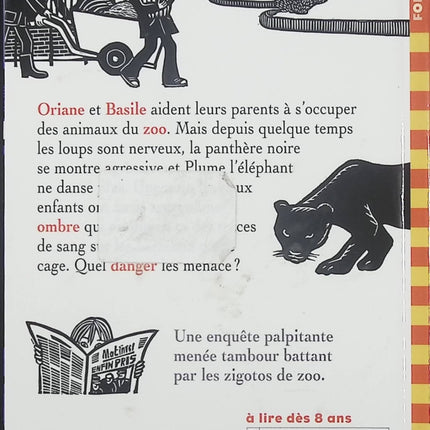 Zigotos de zoo – Faim de loup – Yves Hughes et Joëlle Jolivet, histoire jeunesse pleine d’humour avec des animaux et des aventures amusantes - Livre