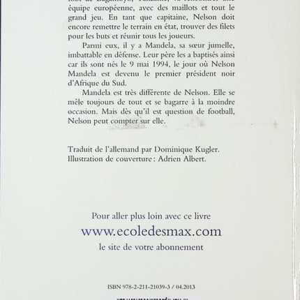 Mandela et Nelson – Herman Schulz – Roman jeunesse Afrique et amitié – Livre aventure enfants - livre