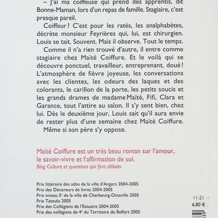Maïté Coiffure – Marie-Aude Murail – Roman jeunesse humour et adolescence – Livre ado collège - livre