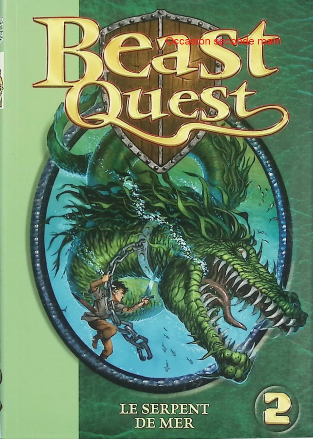 Beast Quest Tome 2 – Le Serpent de Mer – Adam Blade – Bibliothèque Verte – Tom et Elena - Livre